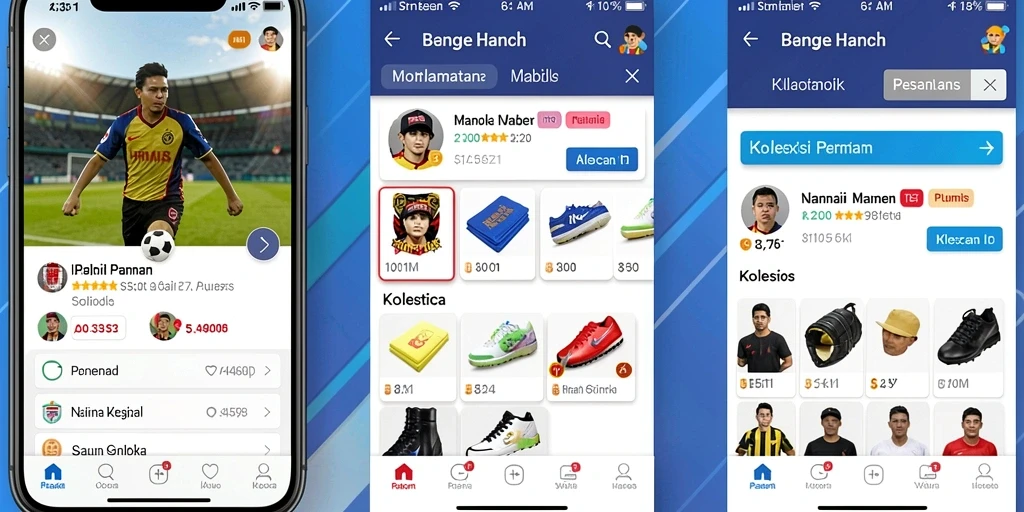 Fitur olahraga yang beragam untuk pengalaman bermain yang seru.