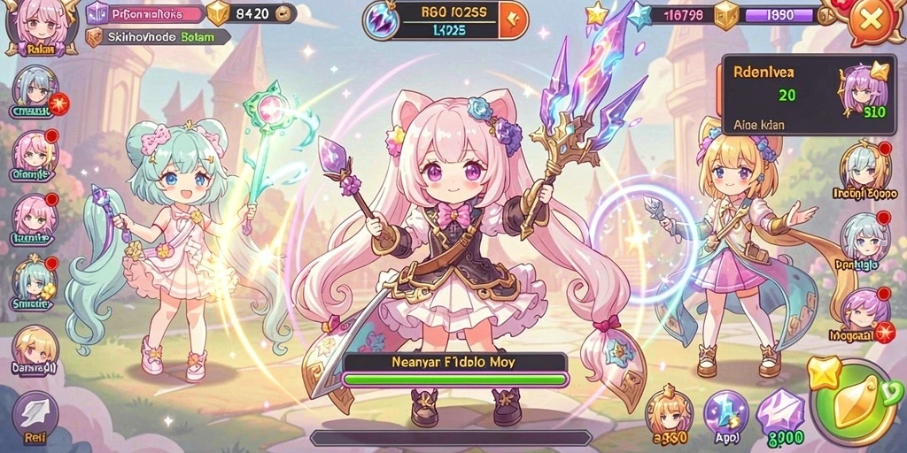 Screenshot dari salah satu level yang menantang.