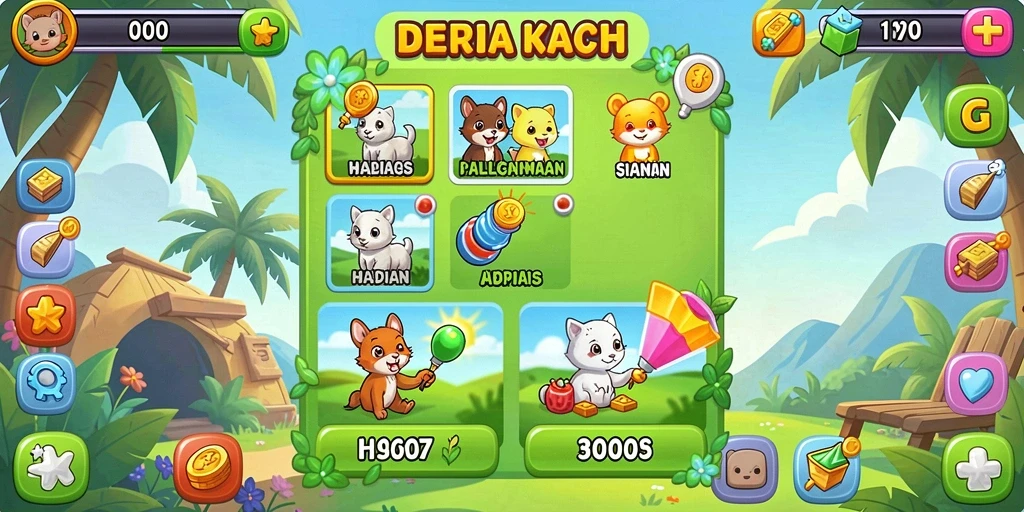 Mode permainan seru yang bisa dimainkan bersama teman.
