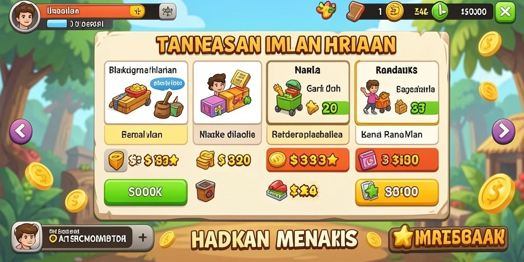 Bonus harian yang menggiurkan bagi pengguna.