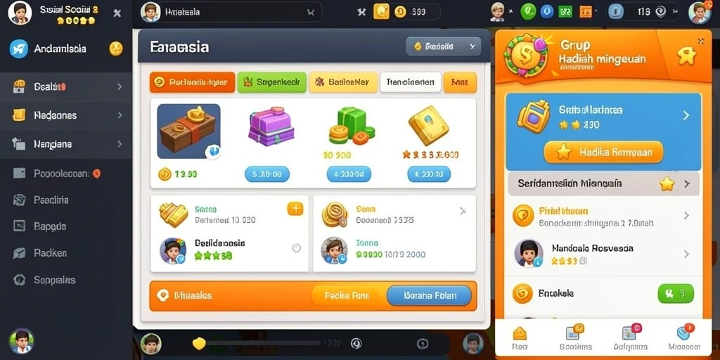 Fitur mode permainan yang beragam dan menarik.