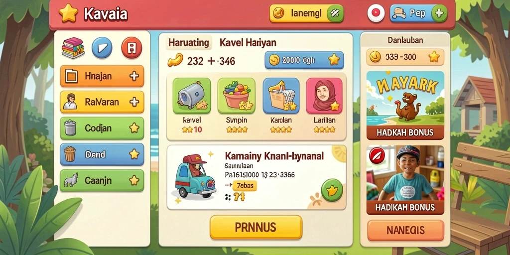 Screenshot menunjukkan level baru dengan tantangan menarik.